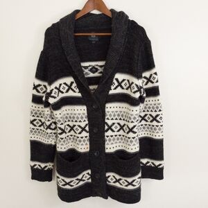 Sansara Wool Blend Button Down Cardigan Size XL